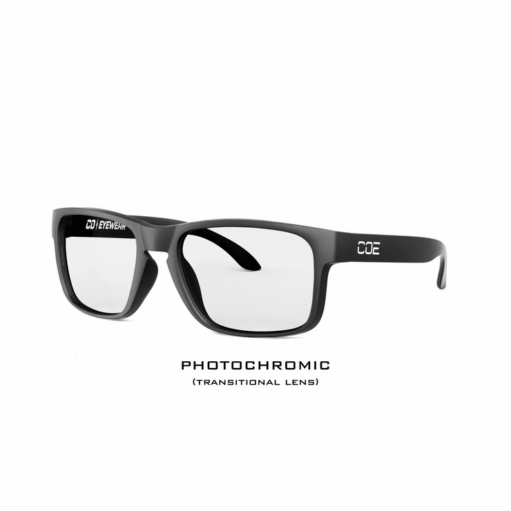 Photochromic lenses transitioning in sunlight